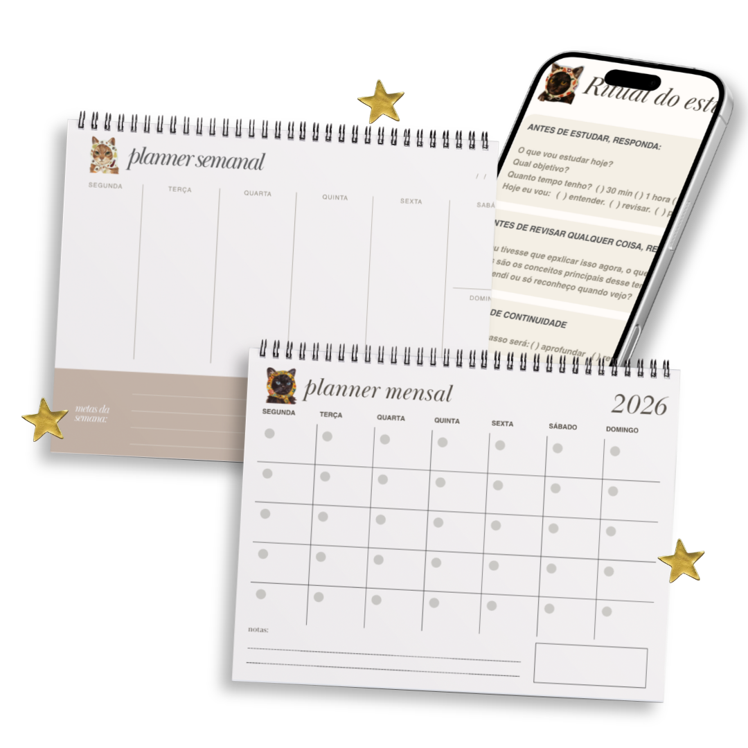 Bônus 1 — Sistema de organização de estudo