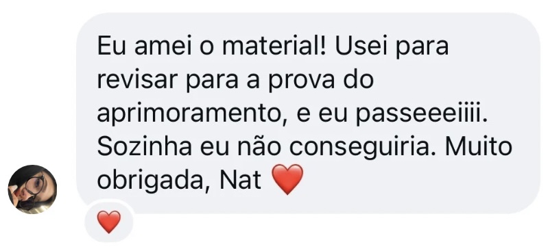 Feedback de aluna