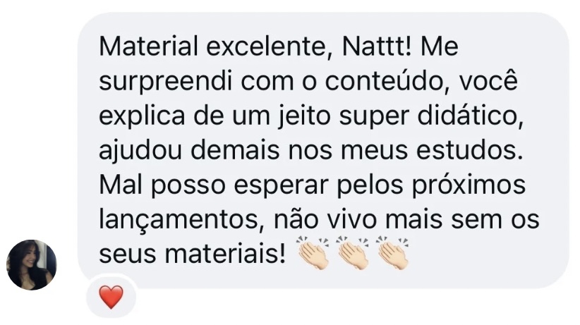 Feedback de aluna