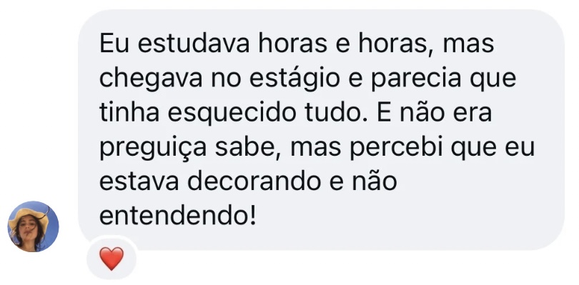 Feedback de aluna